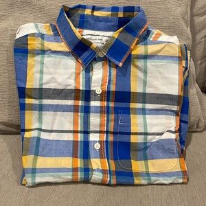Old Navy Classic Plaid Boy’s Short Sleeve Shirt L